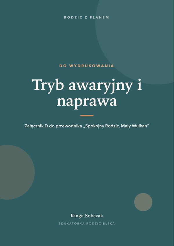 Okładka załącznika „Karta trybu awaryjnego i naprawy”