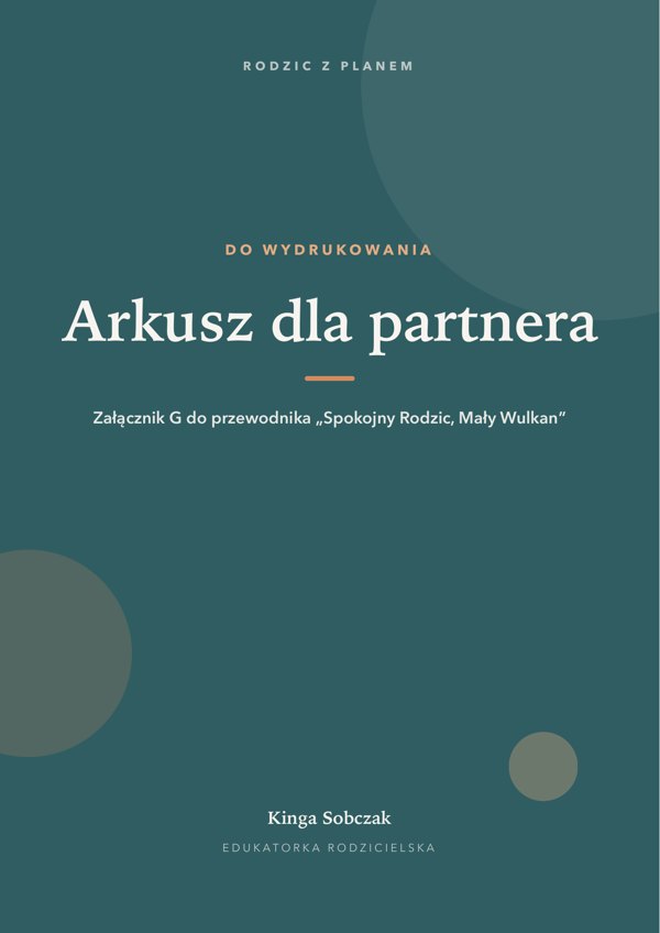 Okładka załącznika „Arkusz uzgodnienia z partnerem”