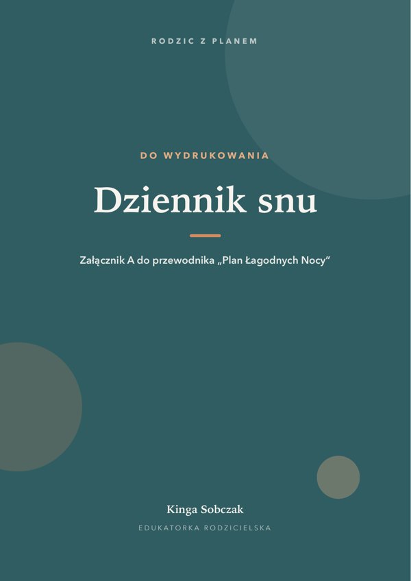 Okładka załącznika „Dziennik snu na dziesięć nocy”
