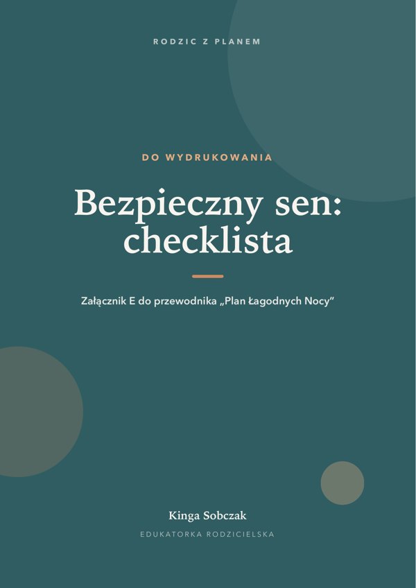 Okładka załącznika „Bezpieczny sen: checklista na ścianę”