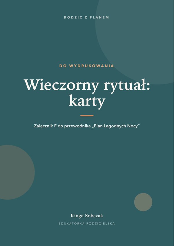 Okładka załącznika „Wieczorny rytuał: karty obrazkowe”