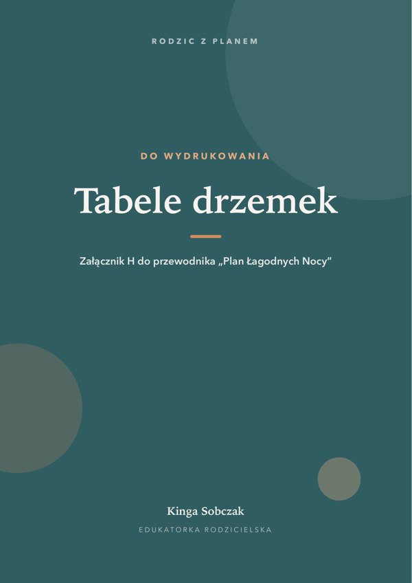 Okładka załącznika „Tabele drzemek 0-36 miesięcy”