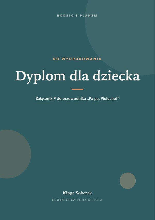 Okładka załącznika „Dyplom dla dziecka”